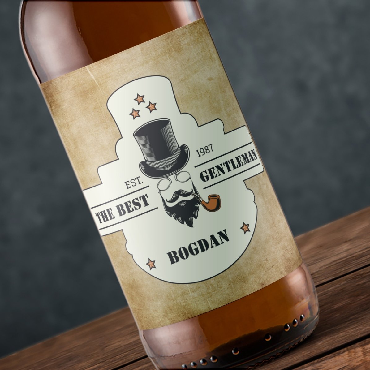 Bier mit individueller Beschriftung – Gentleman