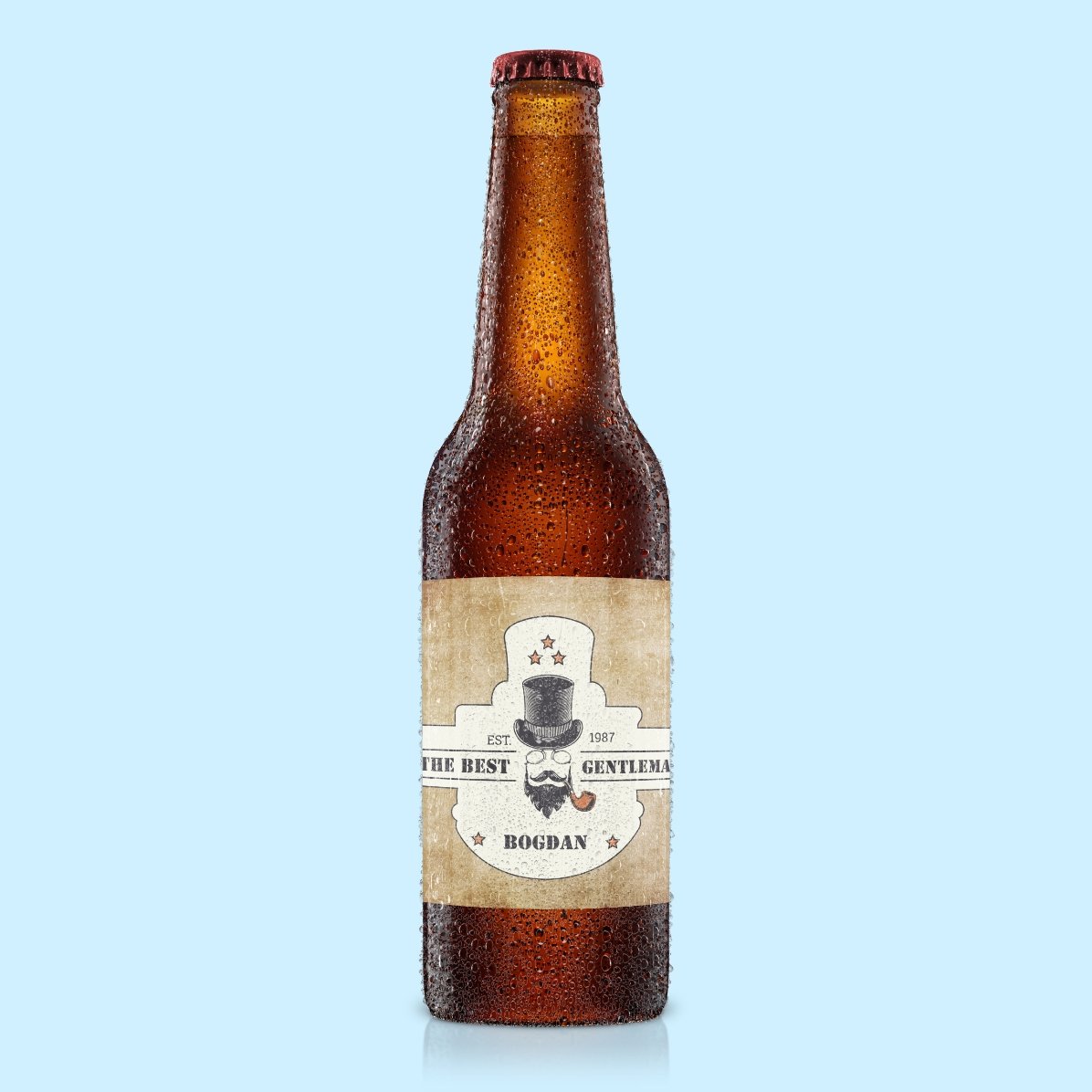 Bier mit individueller Beschriftung – Gentleman