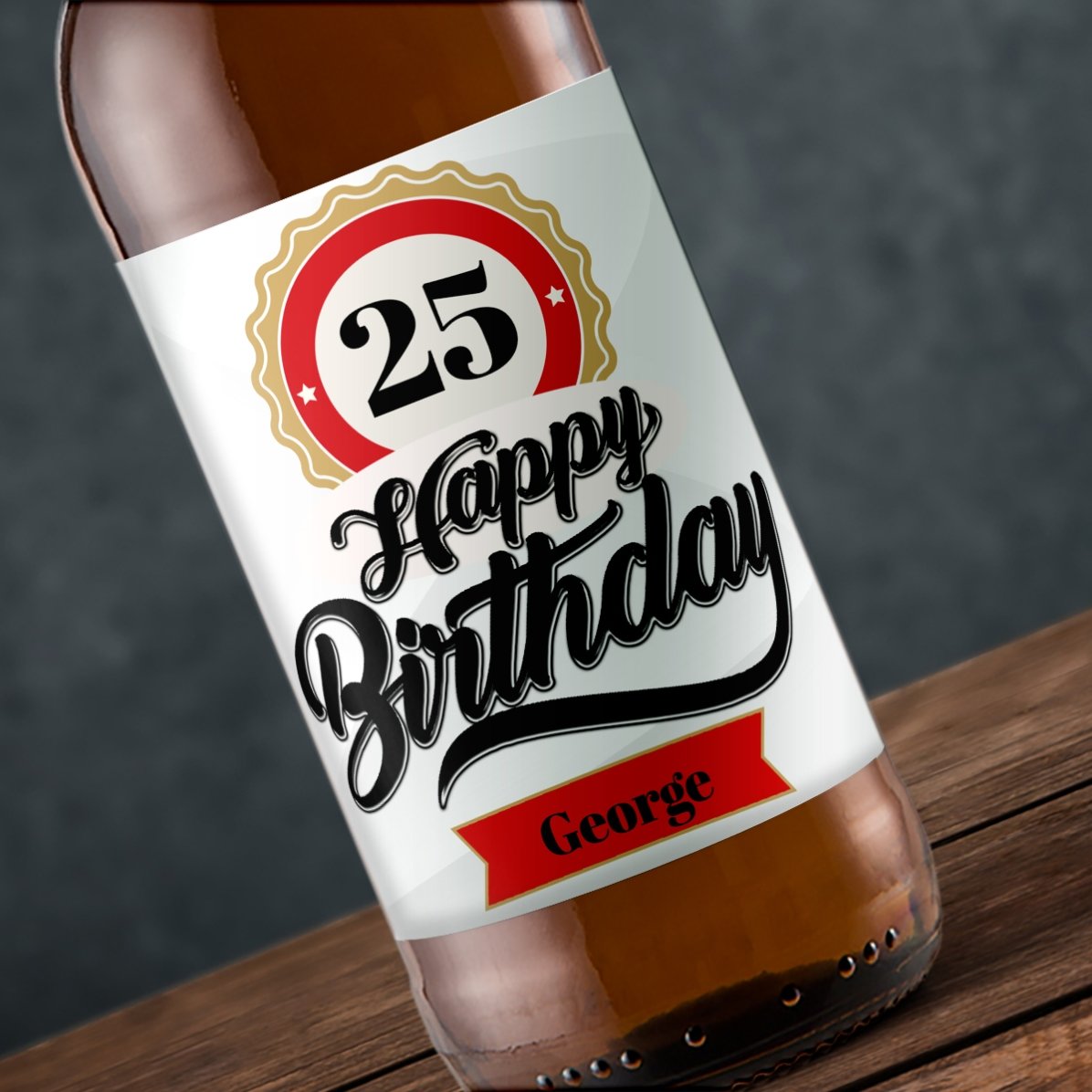 Bier mit individueller Aufschrift – Happy Birthday!