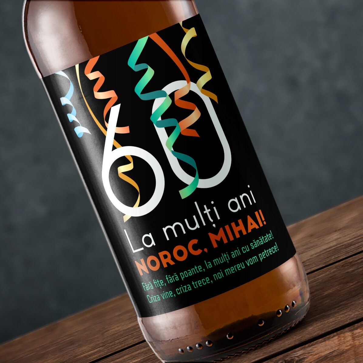 Bier mit individueller Aufschrift – Prost