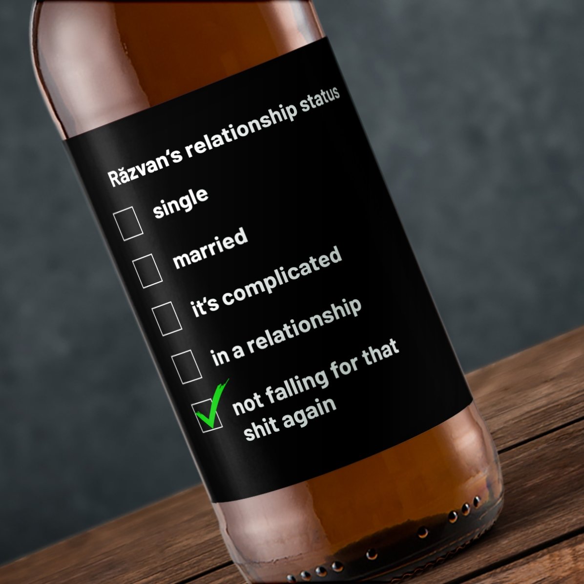 Bier mit individueller Beschriftung – Einzelstück