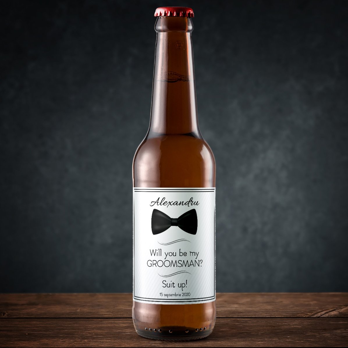 Bier mit individueller Aufschrift – „Willst du mein Trauzeuge sein?“