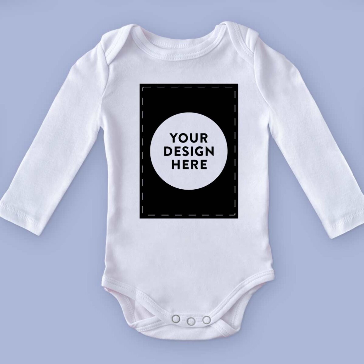 Personalisierter Baby-Body mit deinem Porträtmotiv