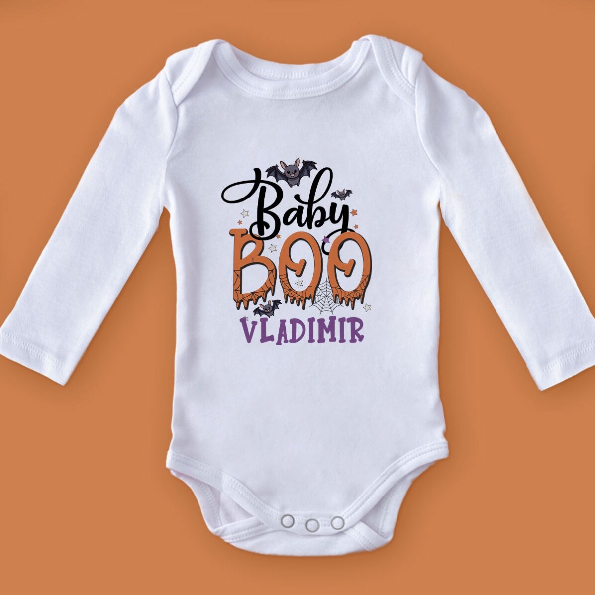 Personalisierter Baby-Body mit Namen – Baby Boo