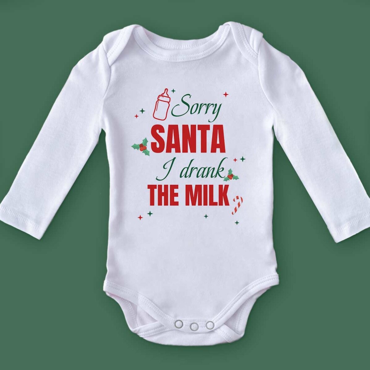 Personalisierter Kinderbody mit Aufdruck – „Sorry Santa“
