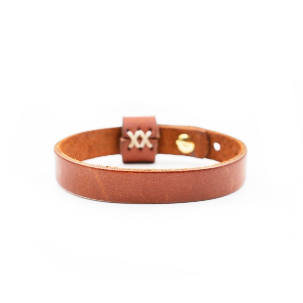 Personalisiertes Lederarmband mit Namen und Datum – Herz