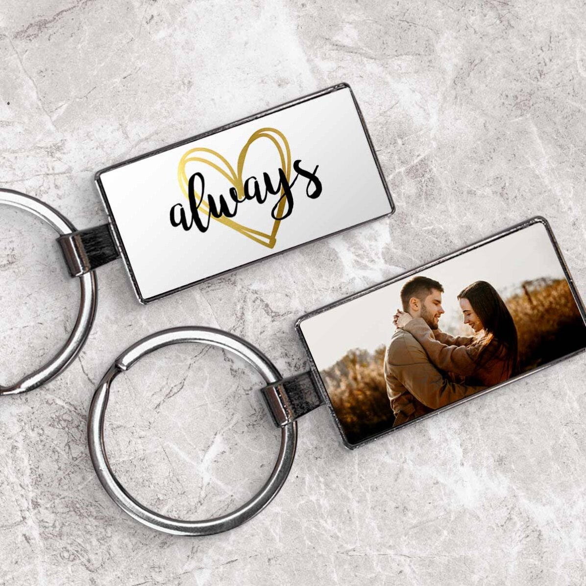 Personalisierter Schlüsselanhänger mit Foto – Always