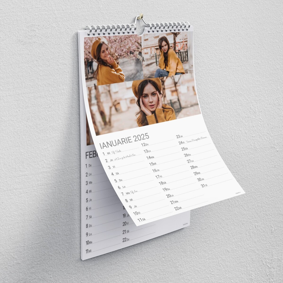 Individuell gestalteter Kalender mit Fotos und einer Botschaft – Every day, best day