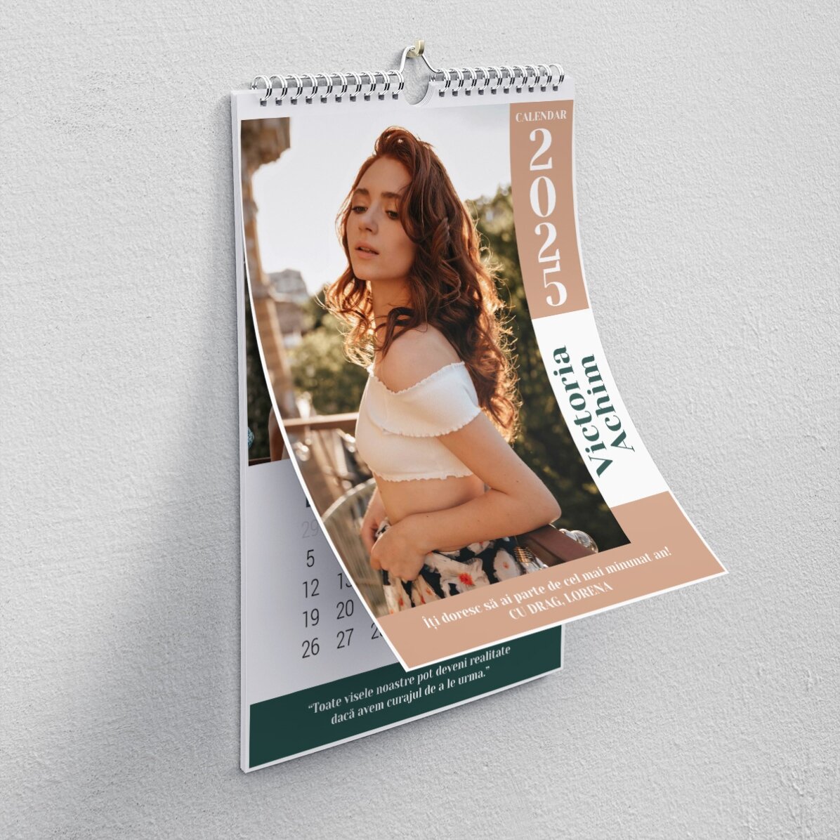 Individuell gestalteter Kalender mit Fotos und Botschaften – Besondere Tage