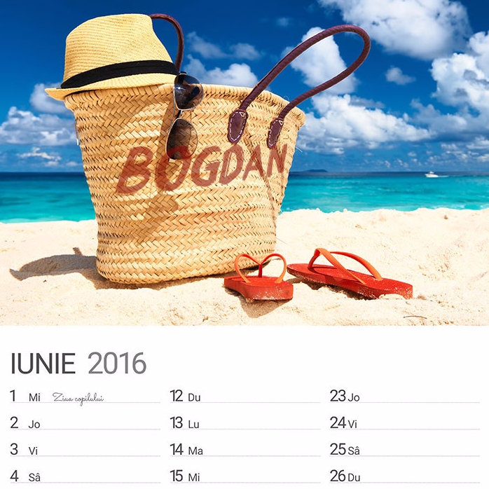 Individuell gestalteter Kalender – erste Ausgabe