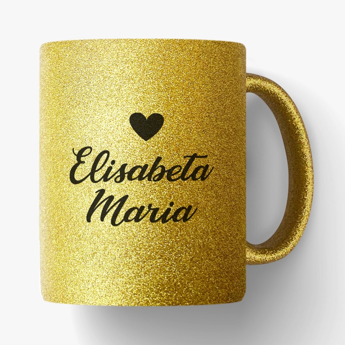 Personalisierter Glitzerbecher mit Schriftzug – Princess