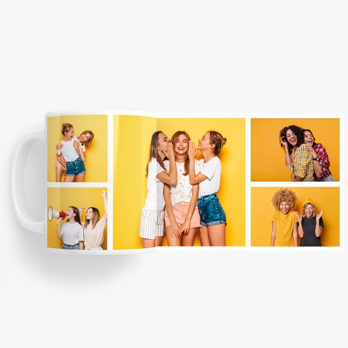Personalisierte Tasse mit 5 Fotos