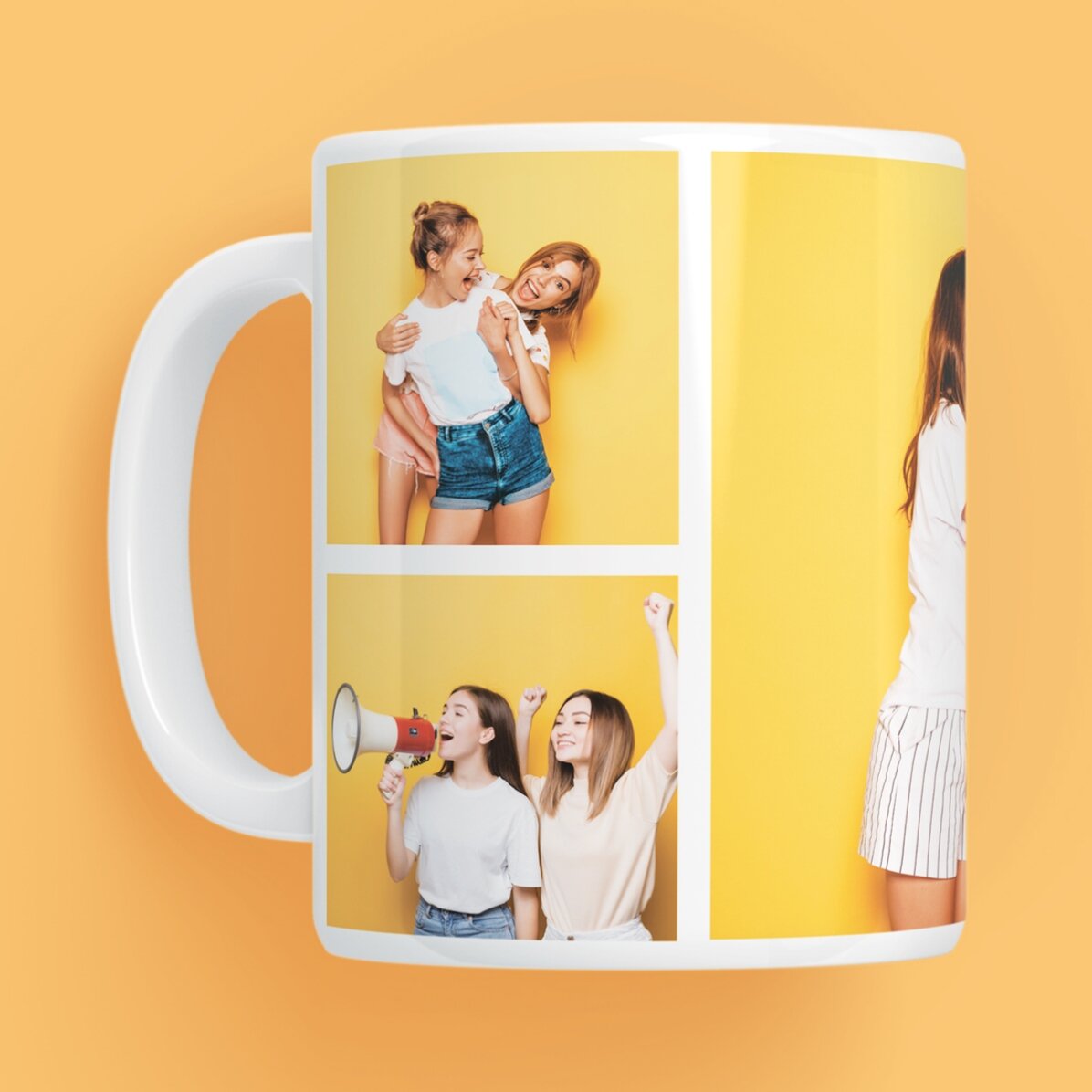 Personalisierte Tasse mit 5 Fotos