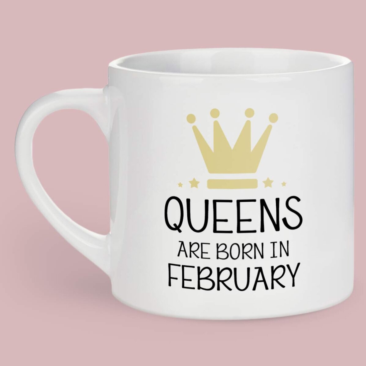 Personalisierte Espressotasse mit Schriftzug – Queens