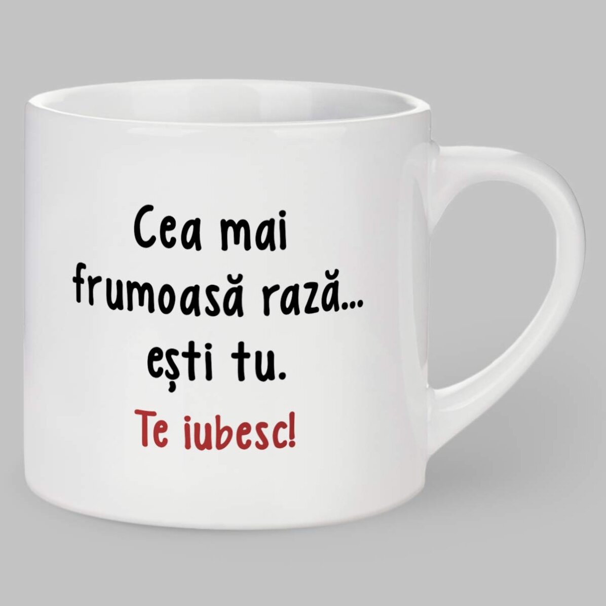 Personalisierte Espressotasse mit Schriftzug – Sunshine