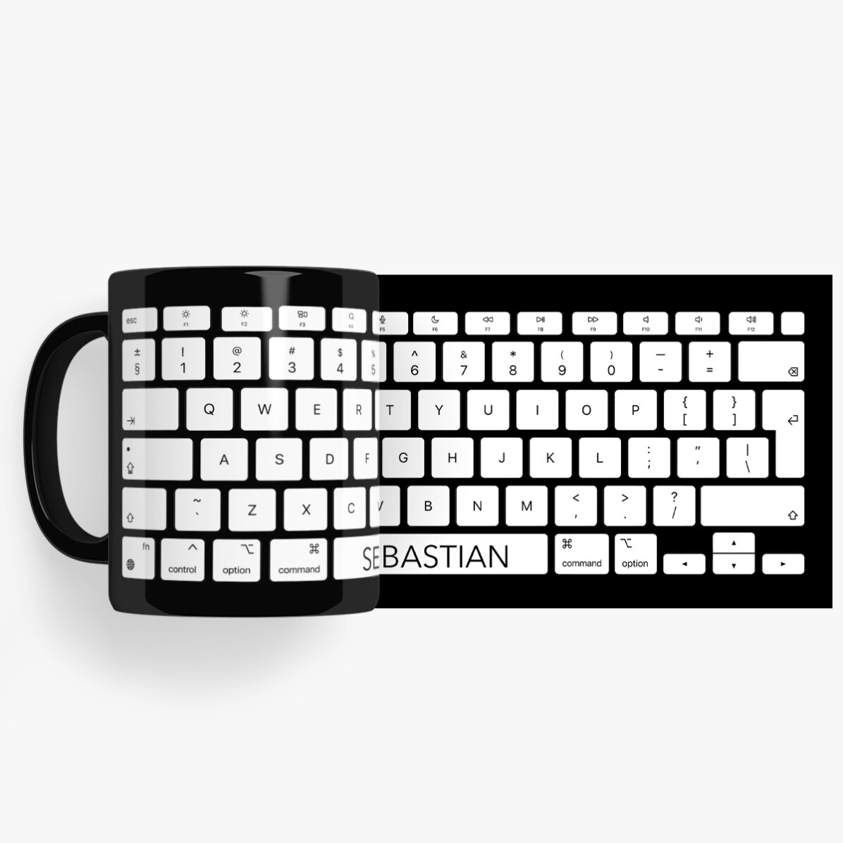 Personalisierte schwarze Tasse mit Aufdruck für Programmierer & Büroangestellte
