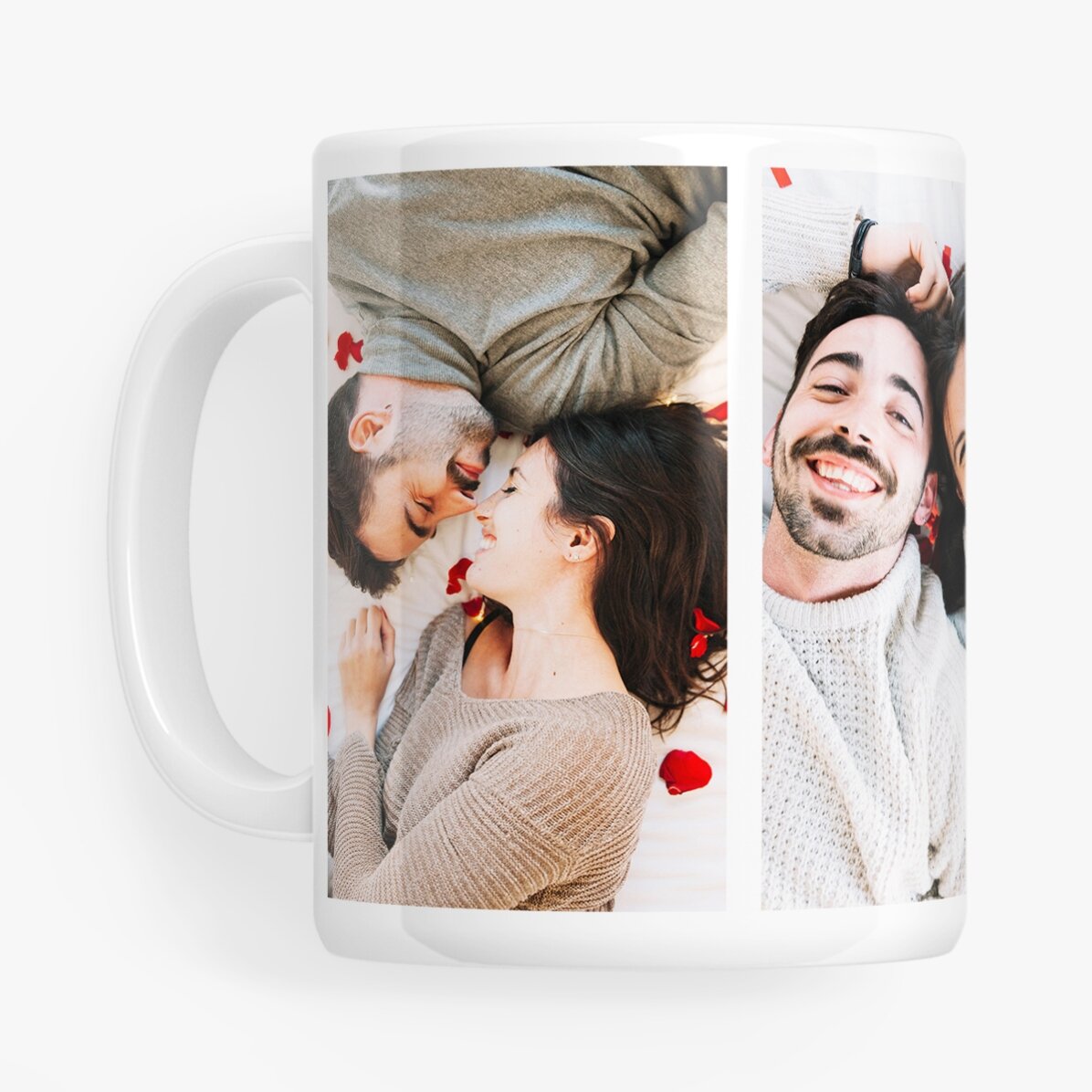 Personalisierte Tasse mit 4 Fotos