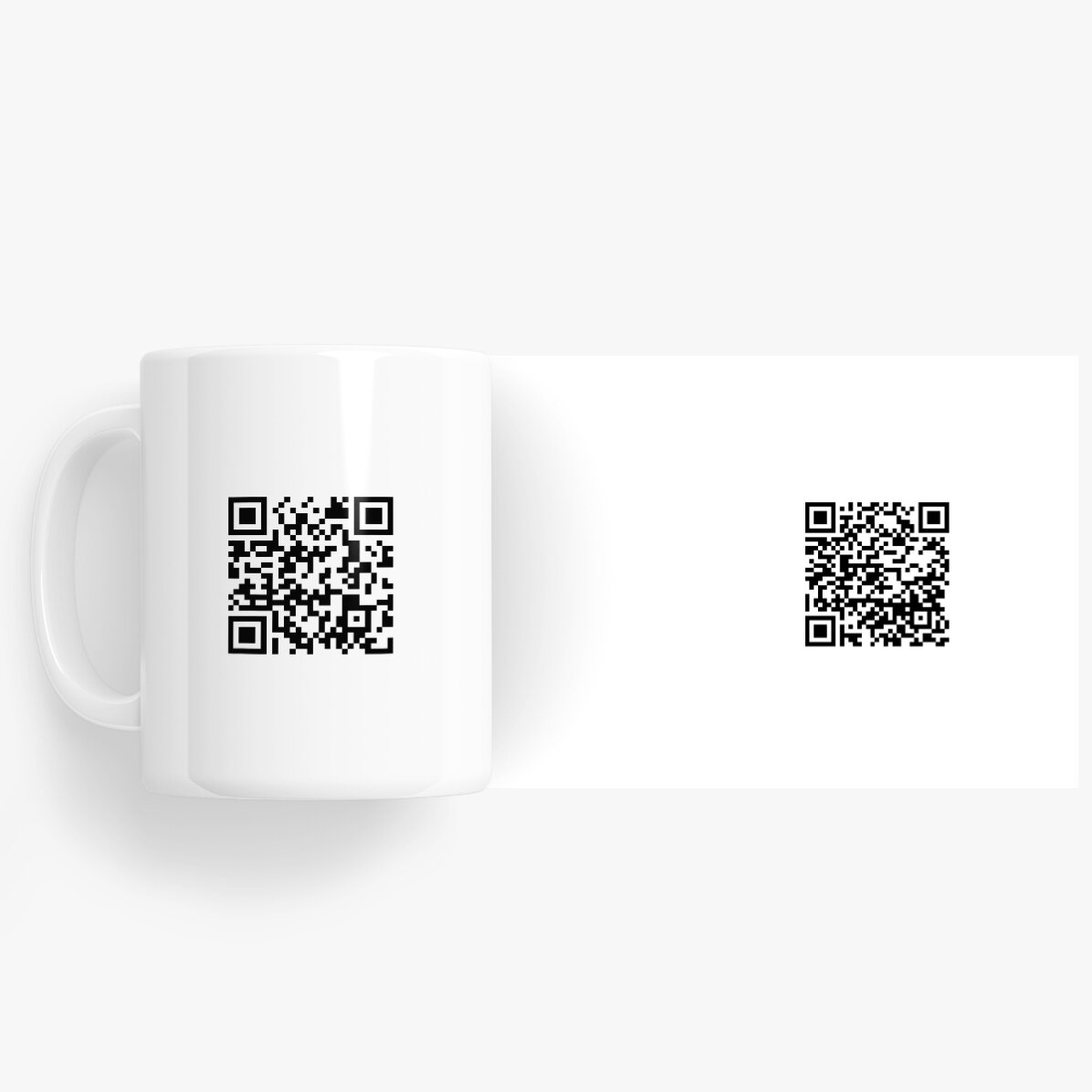 Personalisierte Tasse mit QR-Code