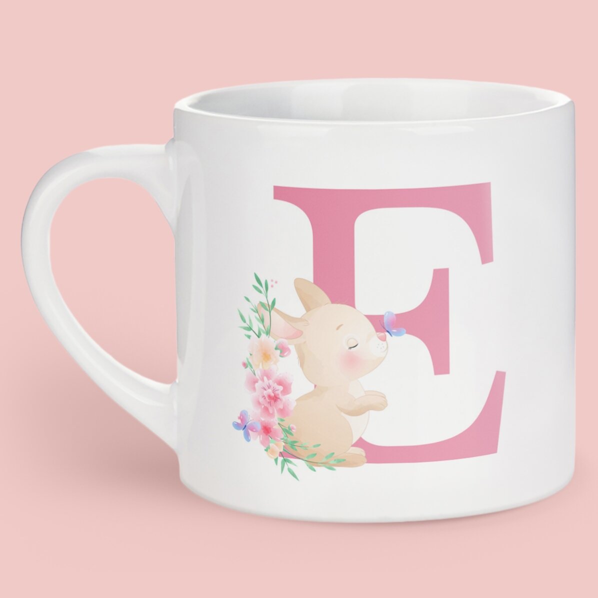 Personalisierte Tasse mit Initialen für Kinder