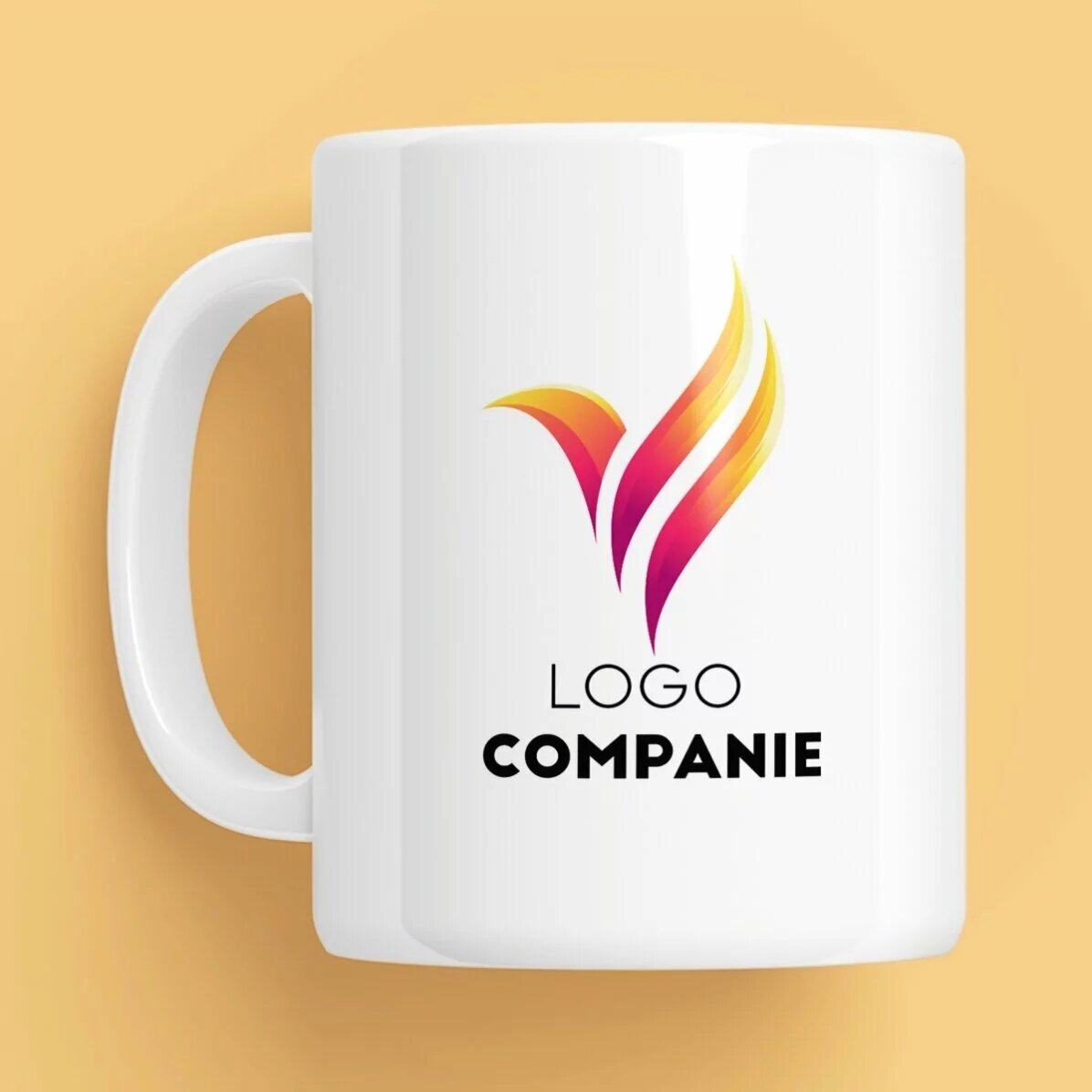 Personalisierte Tasse mit Logo und Namen