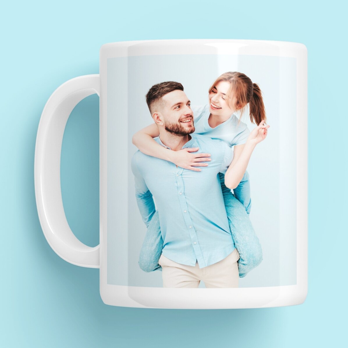 Personalisierte Tasse mit 2 Fotos