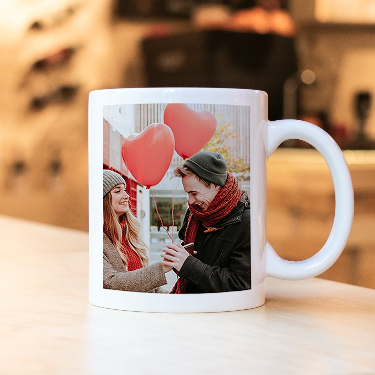Personalisierte Tasse mit 2 Fotos