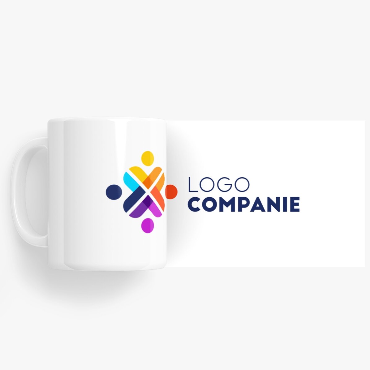 Personalisierte Tasse mit Logo