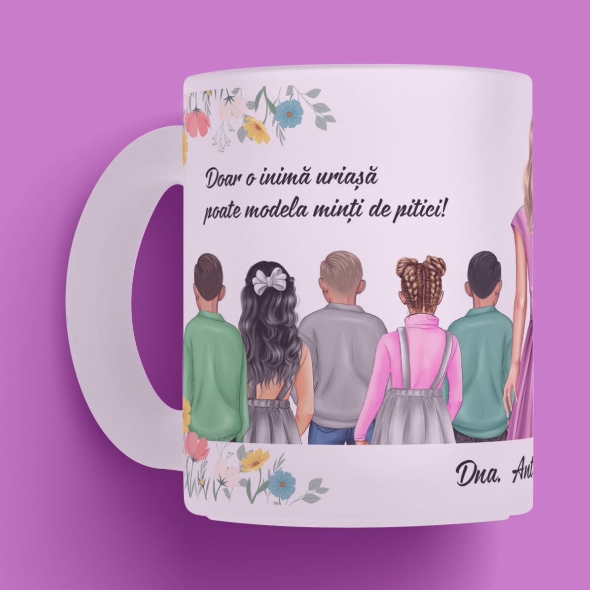 Personalisierte Tasse mit Botschaft – Erzieherin