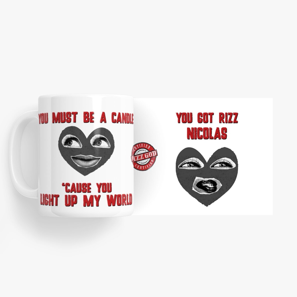Personalisierte Tasse mit Botschaft – Rizzler Boyfriend