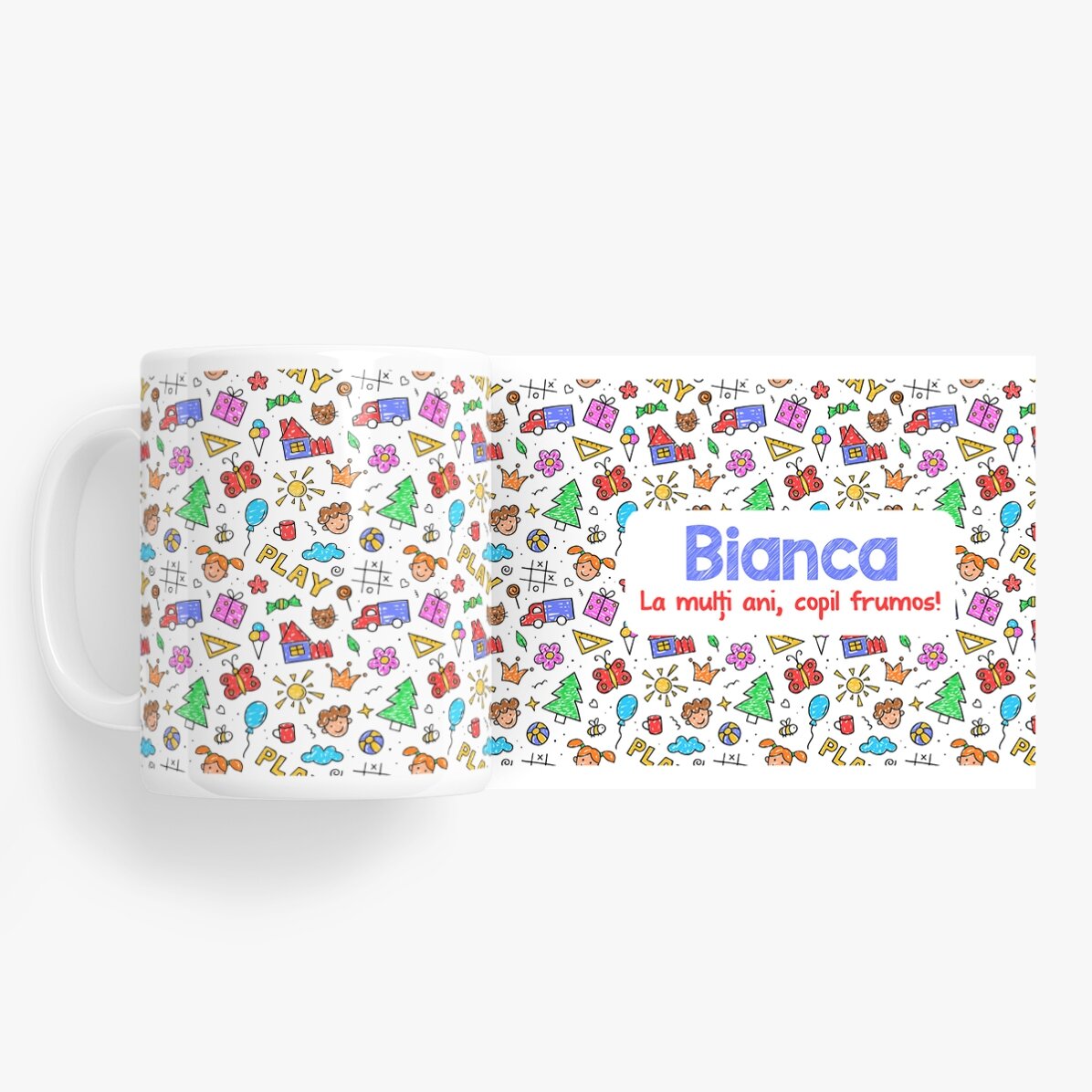 Personalisierte Tasse mit Botschaft – Kindertag