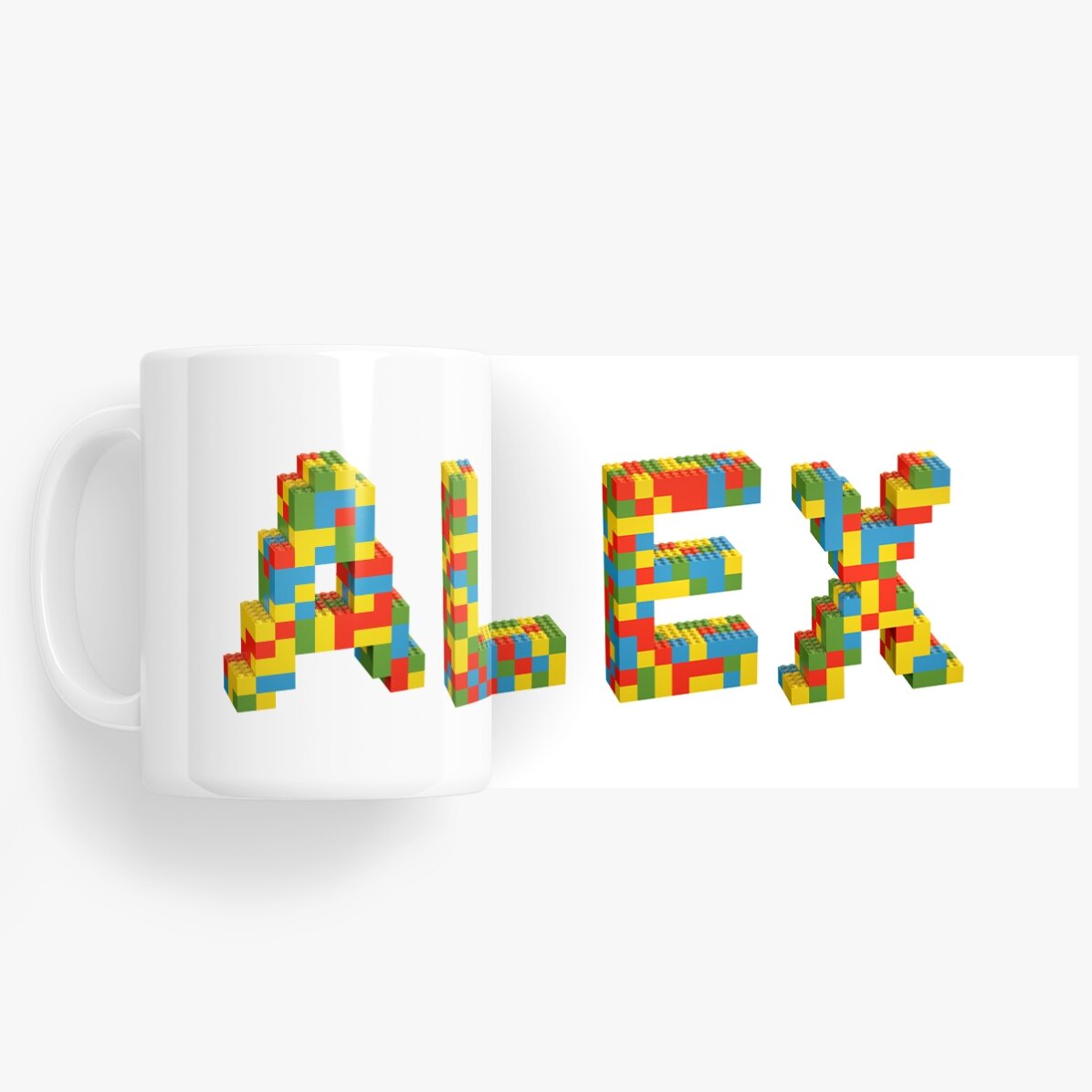 Personalisierte Tasse mit Namen – Lego