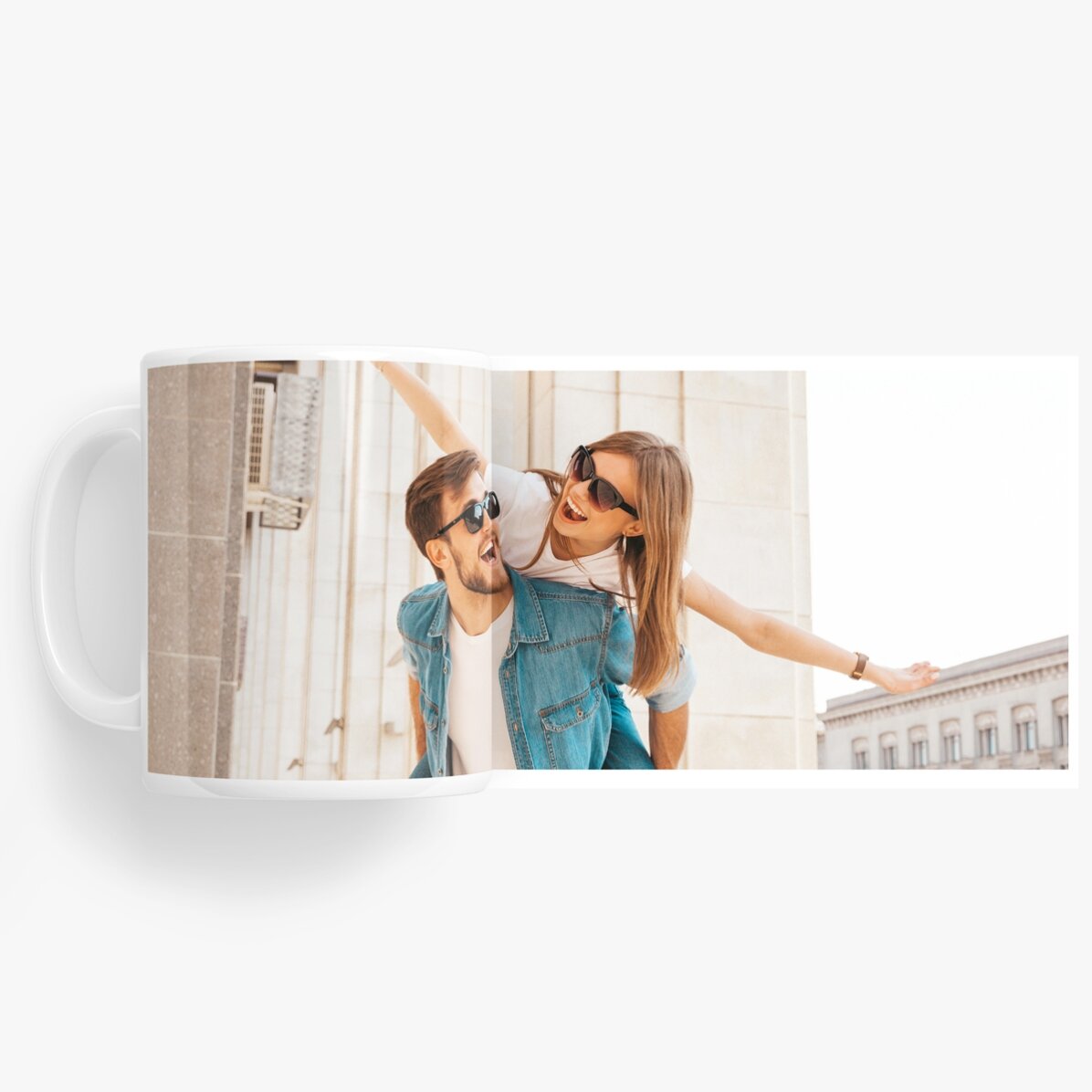 Personalisierte Tasse mit einem Querformat-Foto