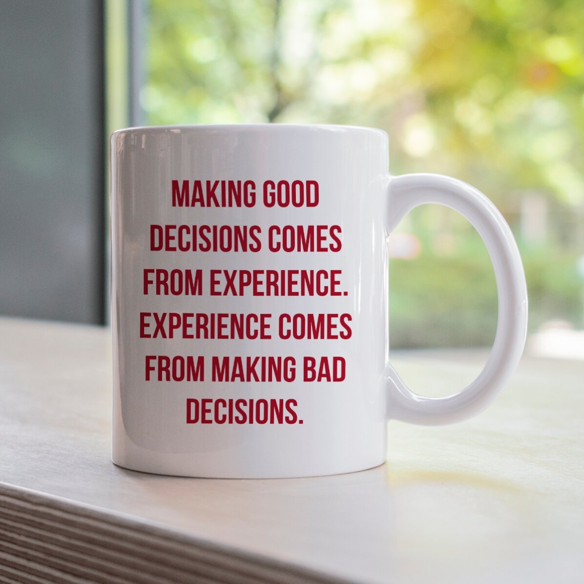 Personalisierte Tasse mit Text – Experience