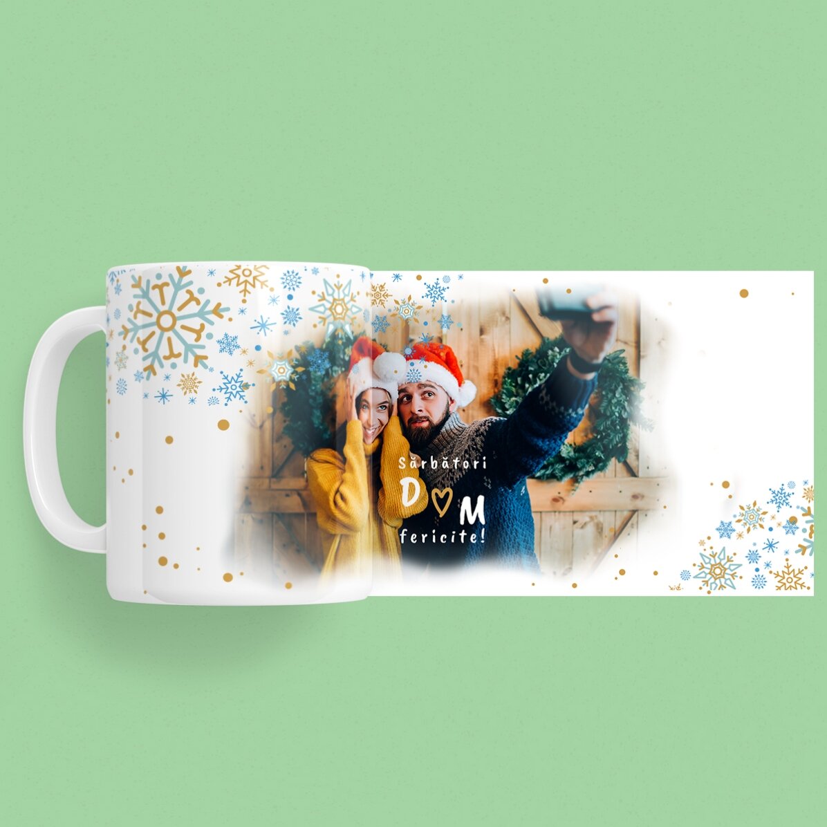 Personalisierter Glasbecher mit Text – Frosted