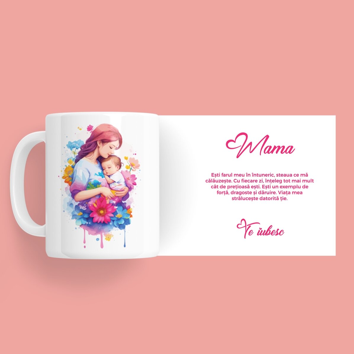 Personalisierte Tasse mit Aufdruck – Lovely mother