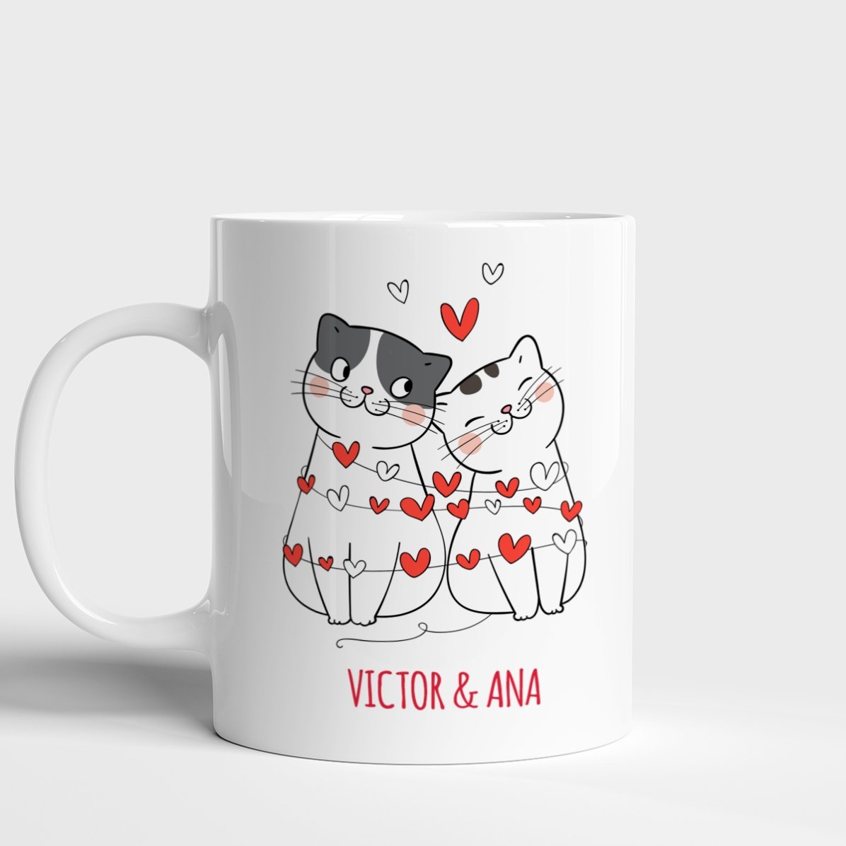 Personalisierte Tasse mit Text – Kätzchen