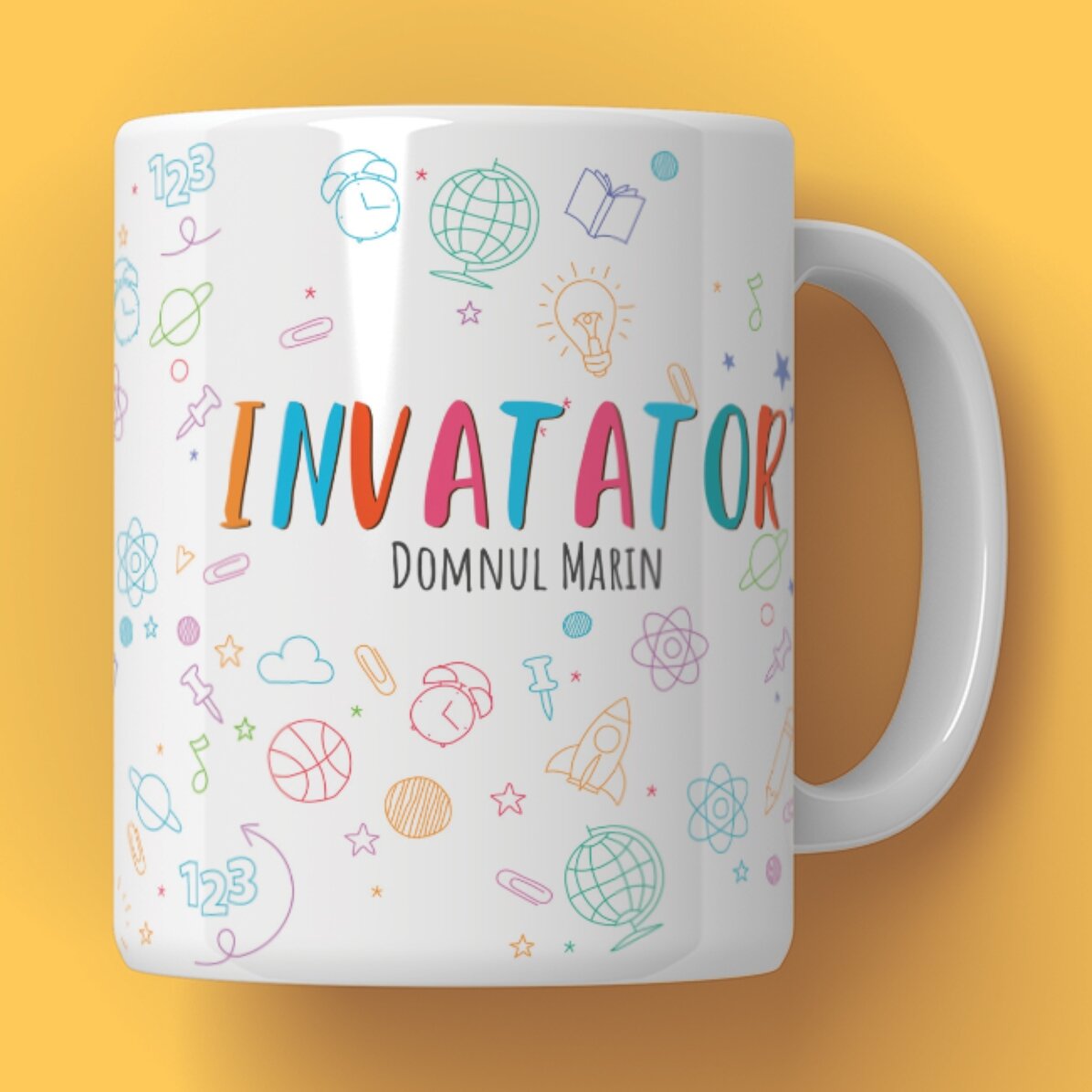 Personalisierte Tasse mit Text – Die „Lehrer“-Tasse
