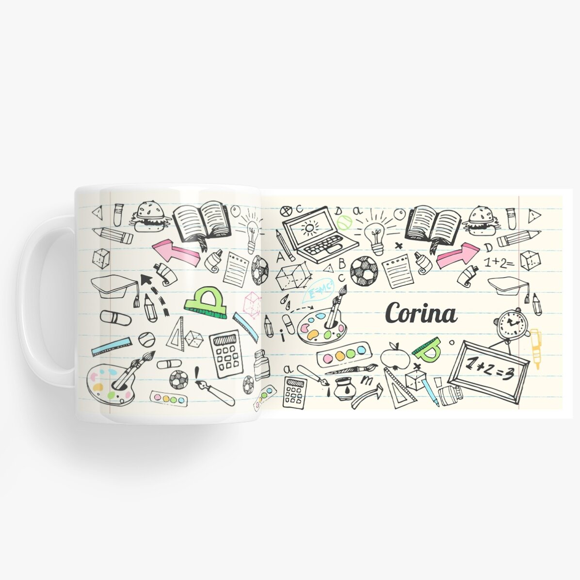 Personalisierte Tasse mit Text – Lehrer