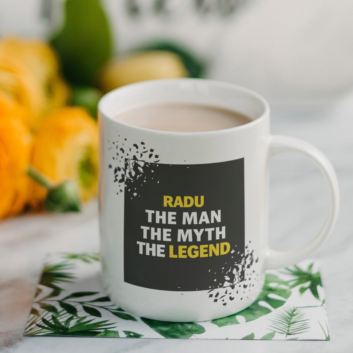 Personalisierte Tasse mit Text – The Legend
