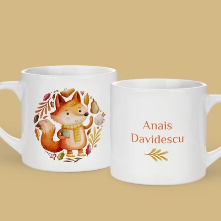 Personalisierter Kinderbecher mit Namen – Herbst