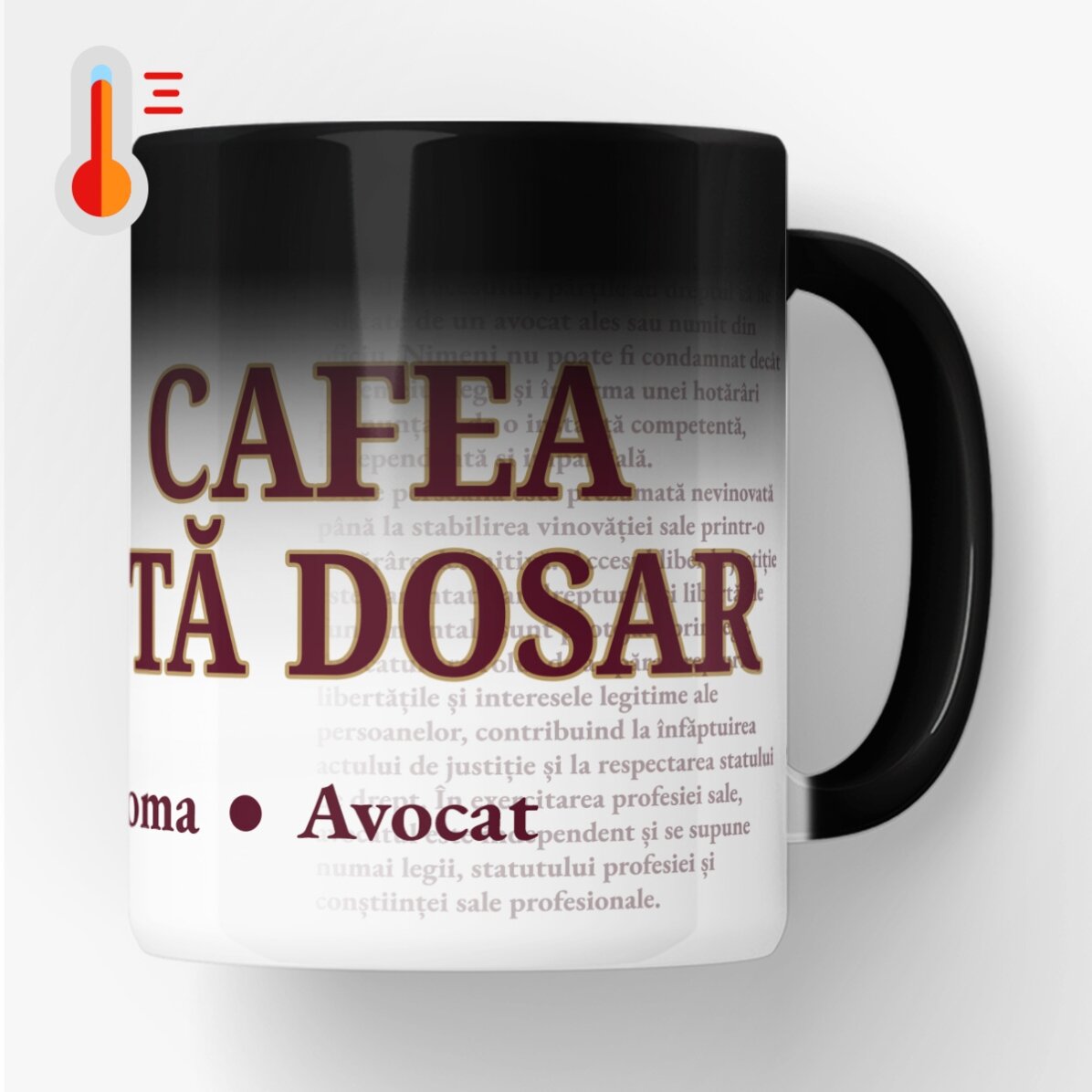 Personalisierte Zaubertasse mit Text für Rechtsanwälte