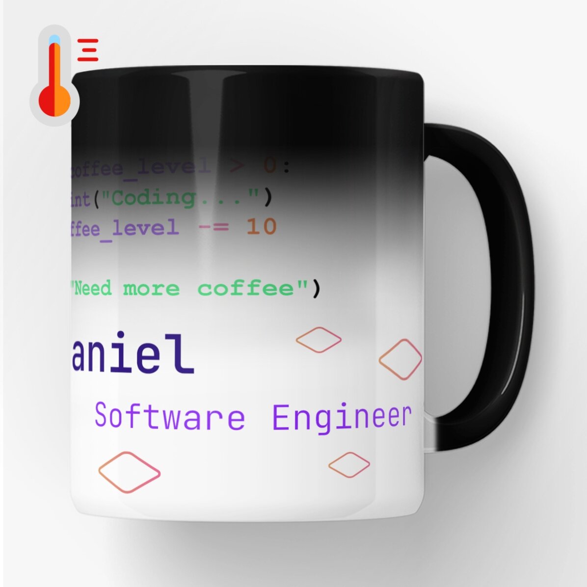 Personalisierte Zaubertasse mit Text – Programmierung