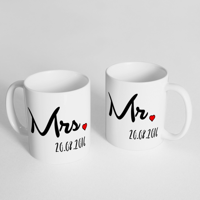 Tassen für Paare – Mrs und Mr