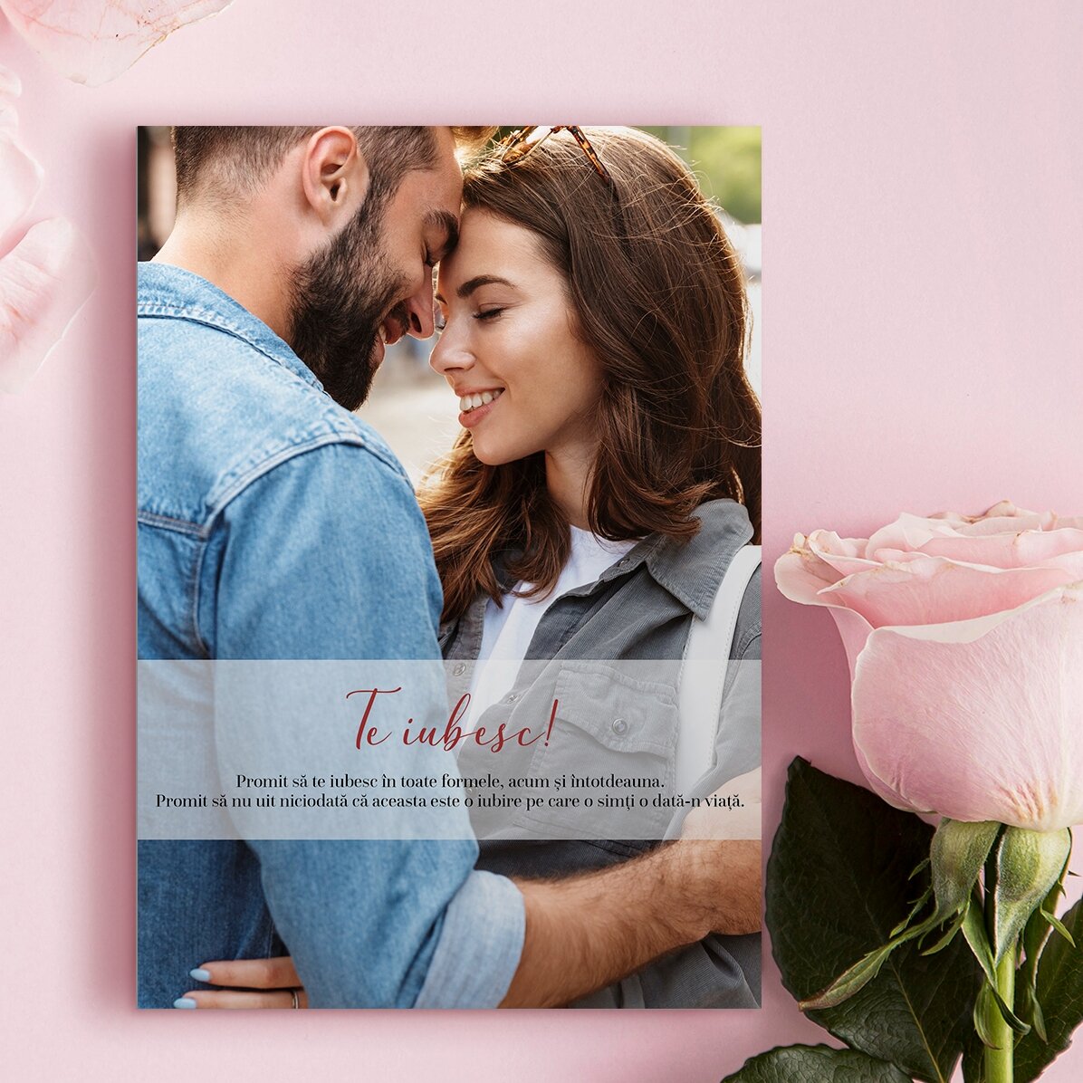 Individuell gestaltete Karte für Paare – Ich liebe dich!