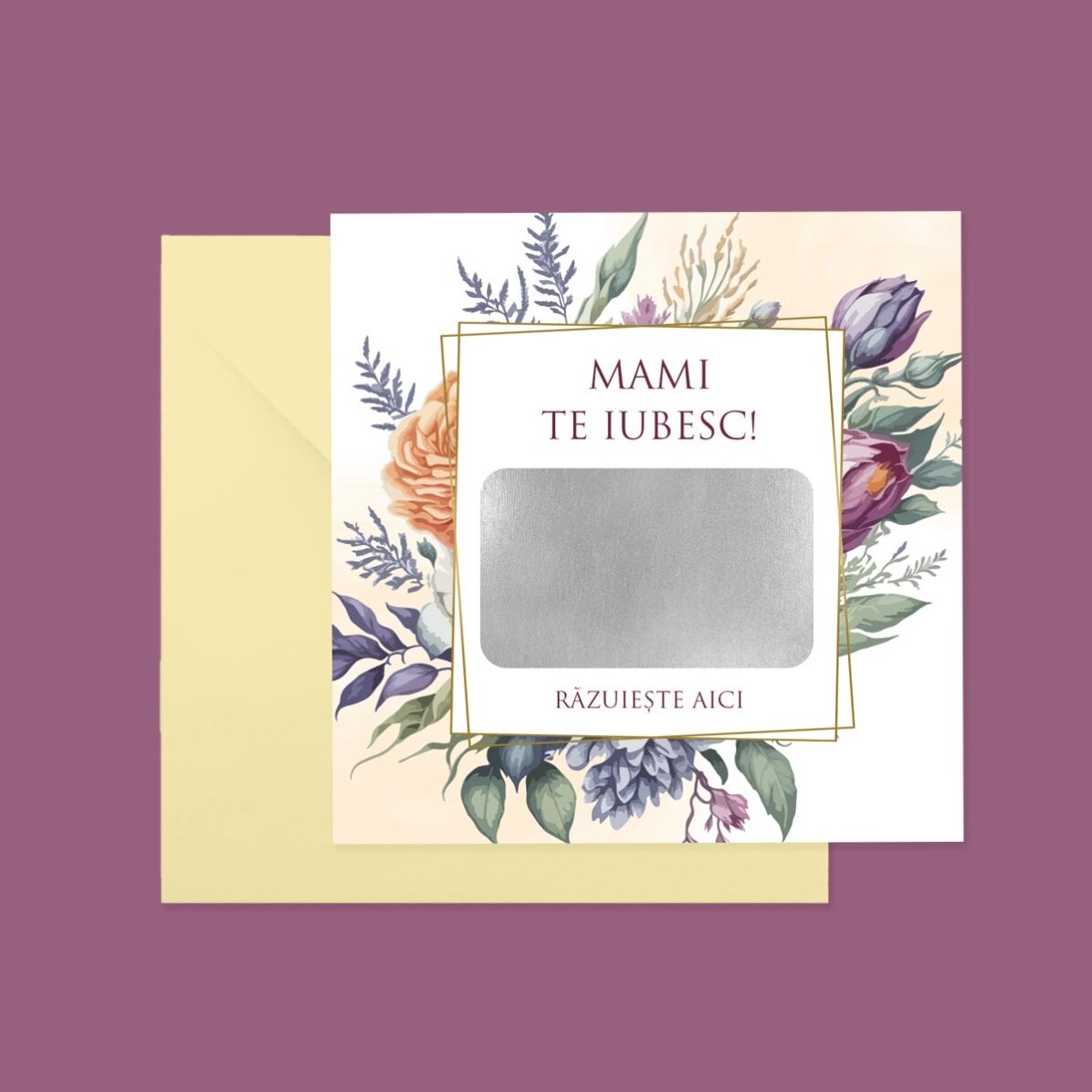 Personalisierte Rubbelkarte mit Text – Geschenk