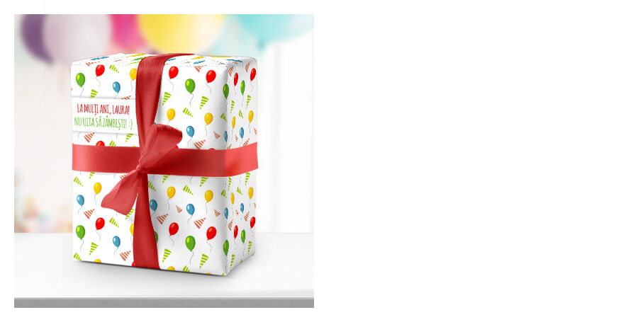 Personalisiertes Geschenkpapier – Geburtstag