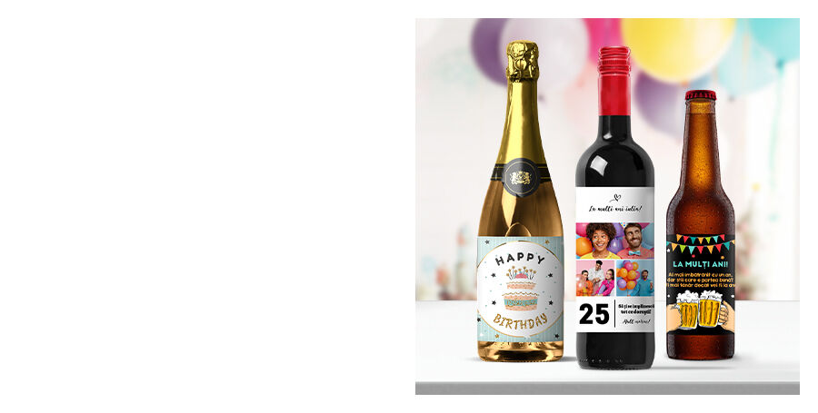 Personalisierte Getränke zum Geburtstag