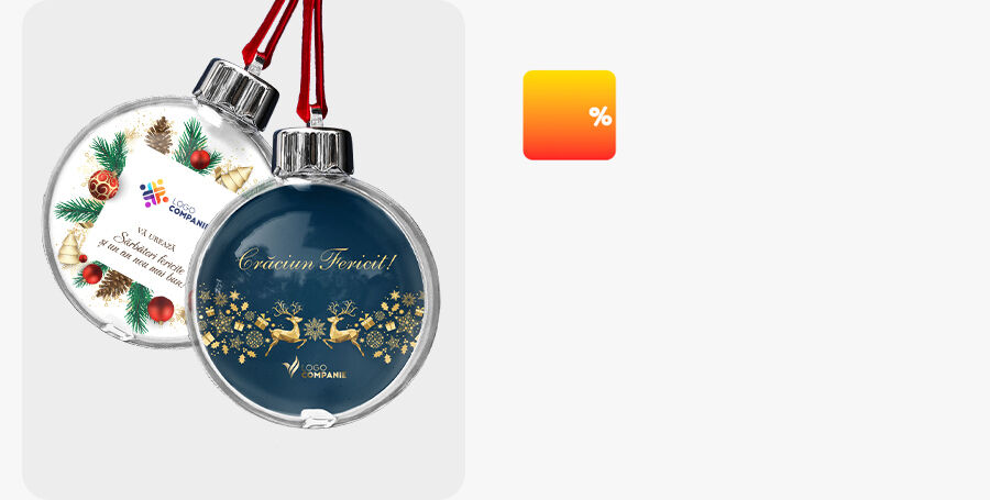 Personalisierte Weihnachtskugeln für Unternehmen
