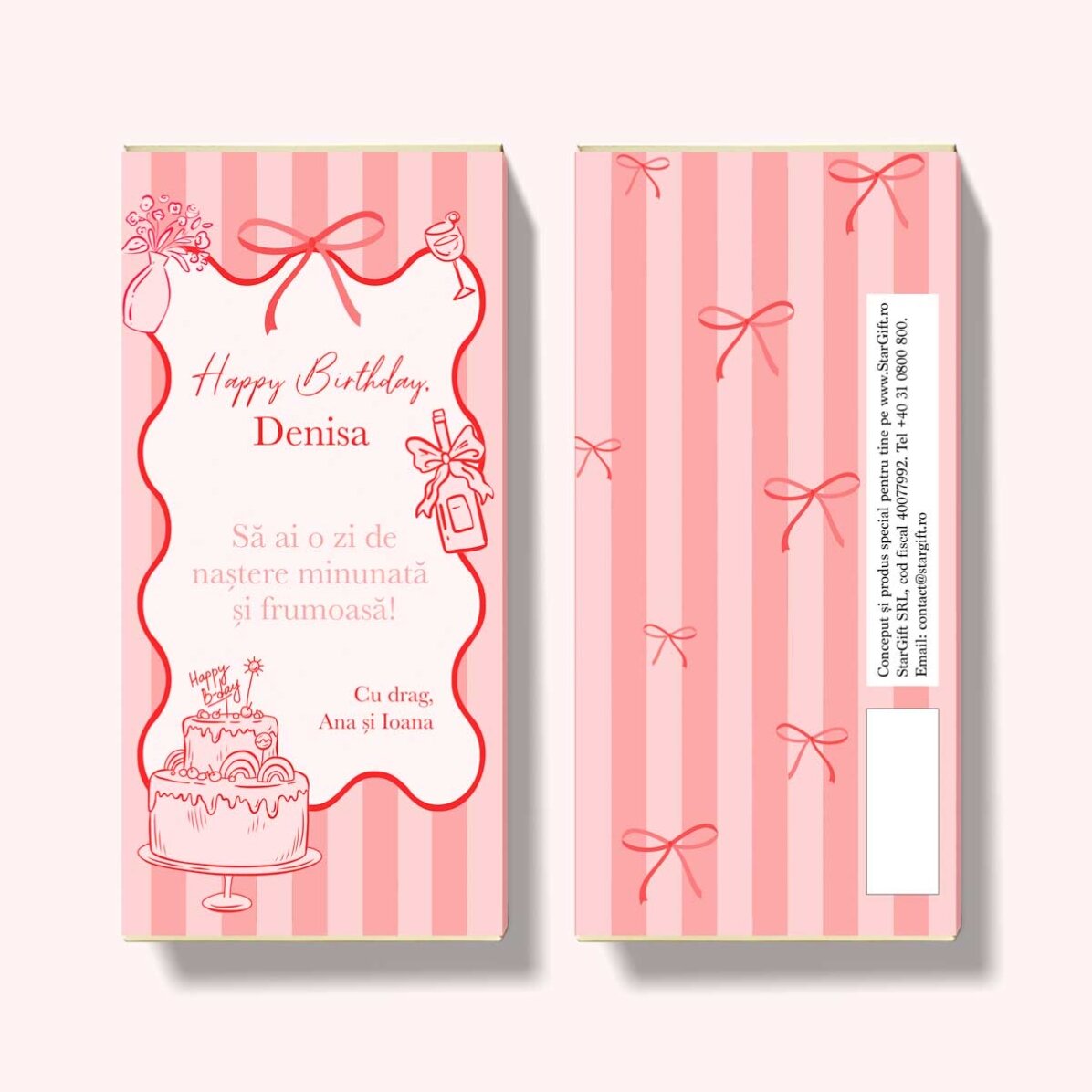 Personalisierte Schokolade mit Botschaft – Happy Birthday!