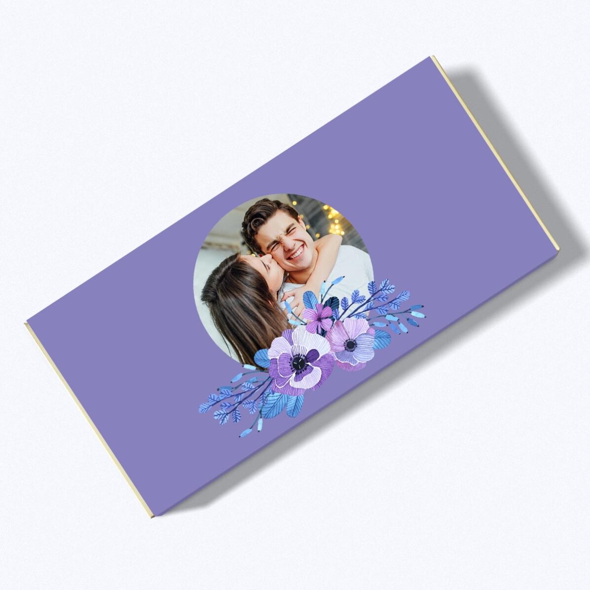 Personalisierte Schokolade mit einem Foto – Flowers